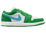  Jordan 1 Low Lucky Green Aquatone (Women's)