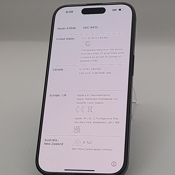 Apple iPhone 15 Pro - AT&T, 128 GB, Blue, A2848