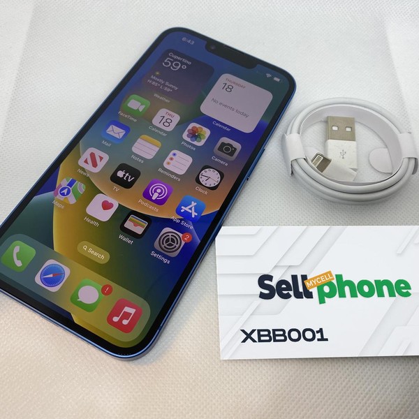 Apple iPhone 13 - Unlocked, 128 GB, Blue, A2482