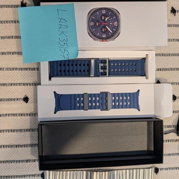 Samsung Galaxy Watch Ultra (2025) - Unlocked, Titanium Blue, SM-L705, 47mm