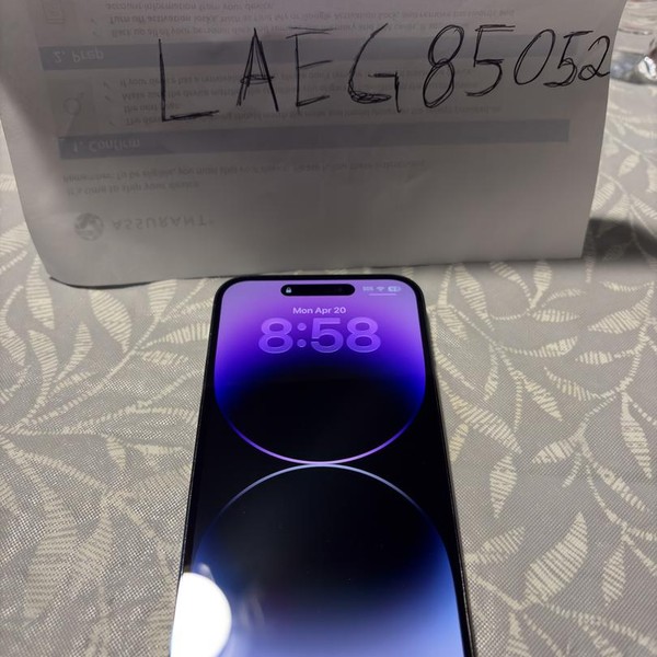 Apple iPhone 14 Pro Max - Unlocked, 256 GB, Purple, A2651