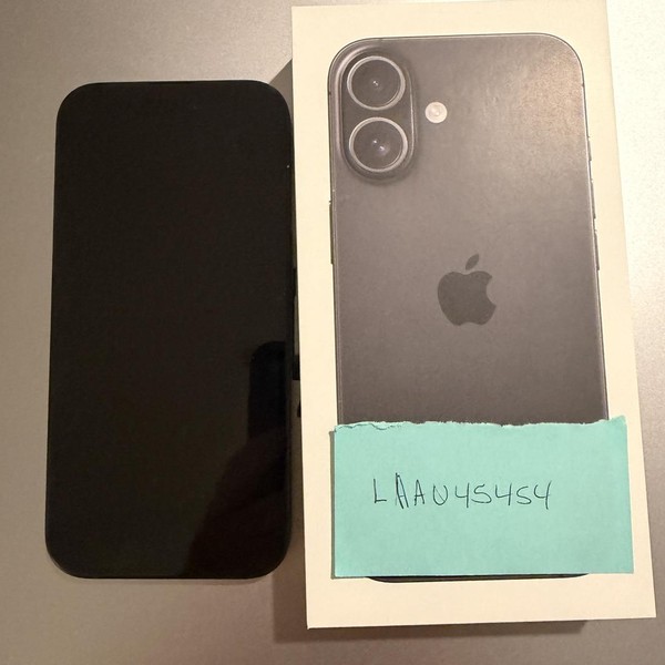 Apple iPhone 16 - Unlocked, Black, 128 GB, A3081
