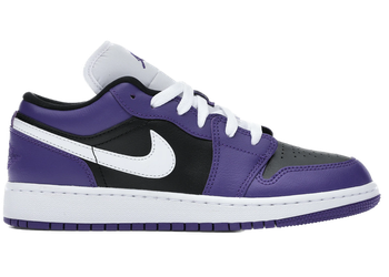 Jordan 1 Low Court Purple Black (GS) for sale