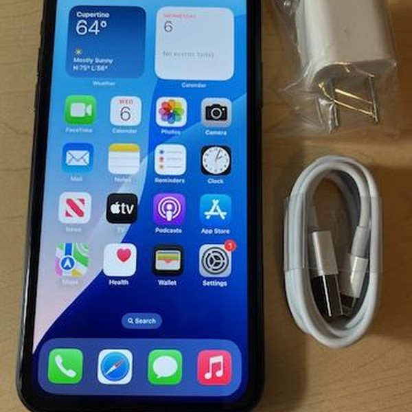 Apple iPhone Xr - Unlocked, 64 GB, Black, A1984