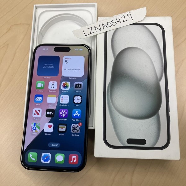 Apple iPhone 15 - Unlocked, 256 GB, Black, A2846