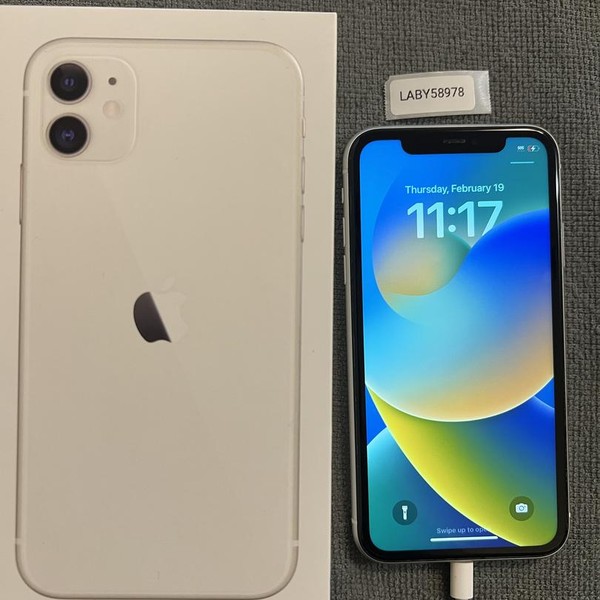 Apple iPhone 11 - Unlocked, 128 GB, White, A2111
