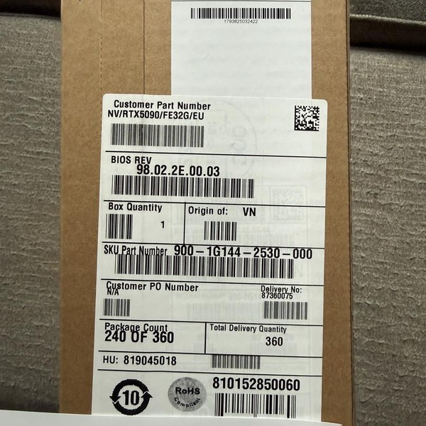 Nvidia GeForce RTX 5090 Founders Edition - 900-1G144-2530-000