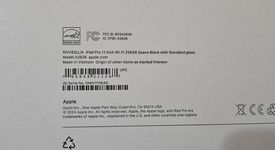 New
													Apple iPad Pro 11" (M4) 2024 - Wi-Fi, Black, 256 GB, 8 GB, A2836, Standard Glass, photo 3 of 5