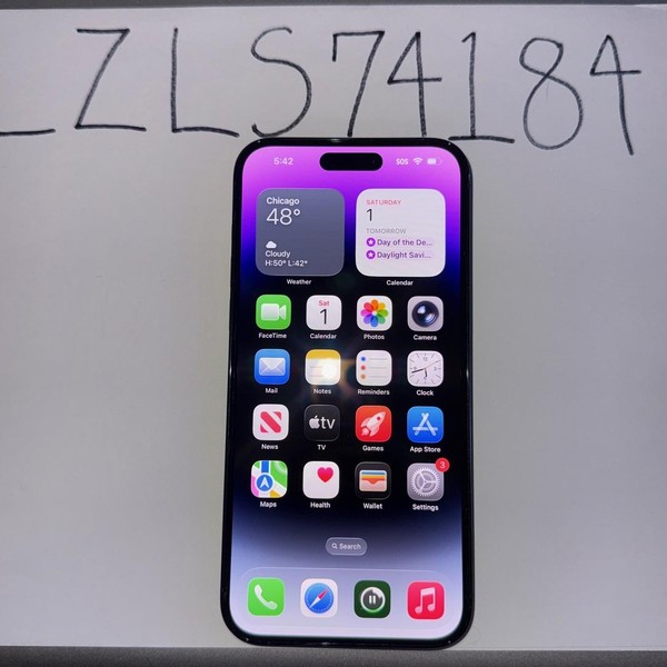 Apple iPhone 14 Pro Max - Unlocked, 128 GB, Purple, A2651