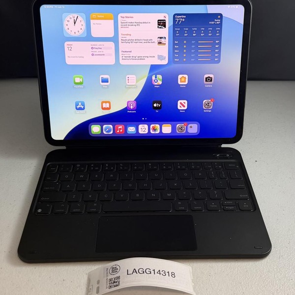 Apple iPad Pro 11 inch (M4) 2024 - Wi-Fi, 256 GB, Black, 8 GB, A2836, Standard Glass