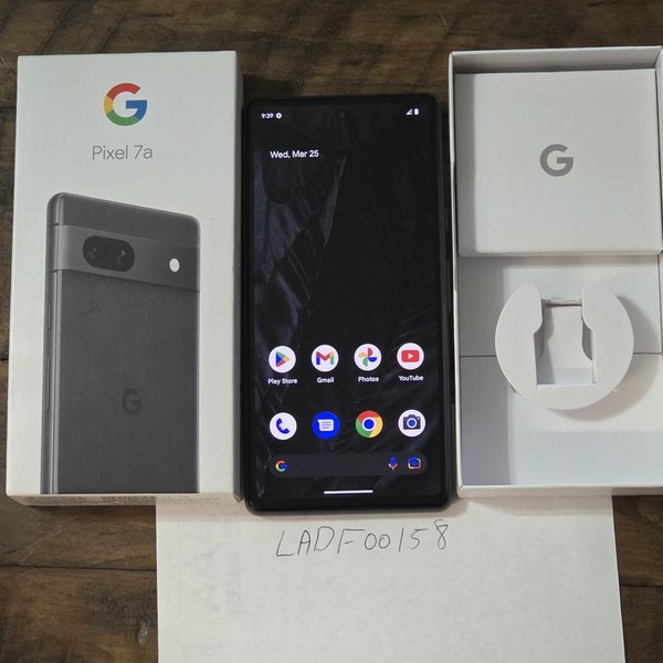 Google Pixel 7a - Verizon, 128 GB, Charcoal, 8 GB, G0DZQ