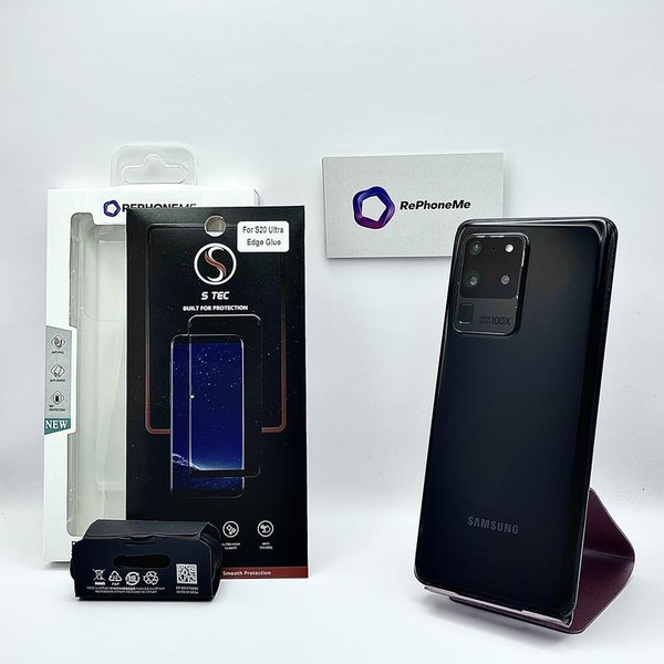 Samsung Galaxy S20 Ultra 5G - Unlocked, 128 GB, Black, 12 GB, SM-G988U1
