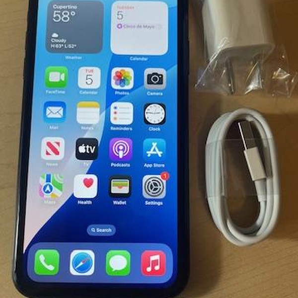 Apple iPhone Xr - Unlocked, 128 GB, Black, A1984