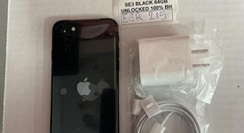 Mint
													Apple iPhone SE 3rd Gen 2022 - Unlocked, Midnight, 128 GB, A2595, photo 2 of 9