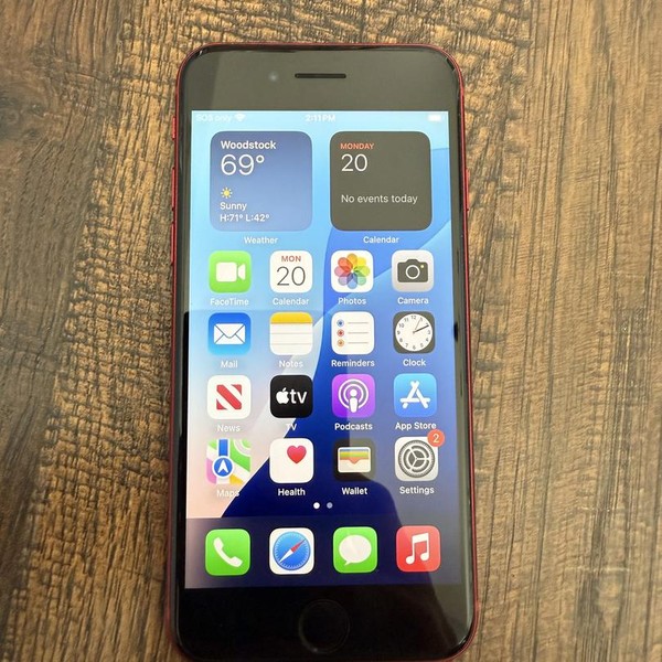 Apple iPhone SE 3rd Gen 2022 - Unlocked, 64 GB, Red, A2595