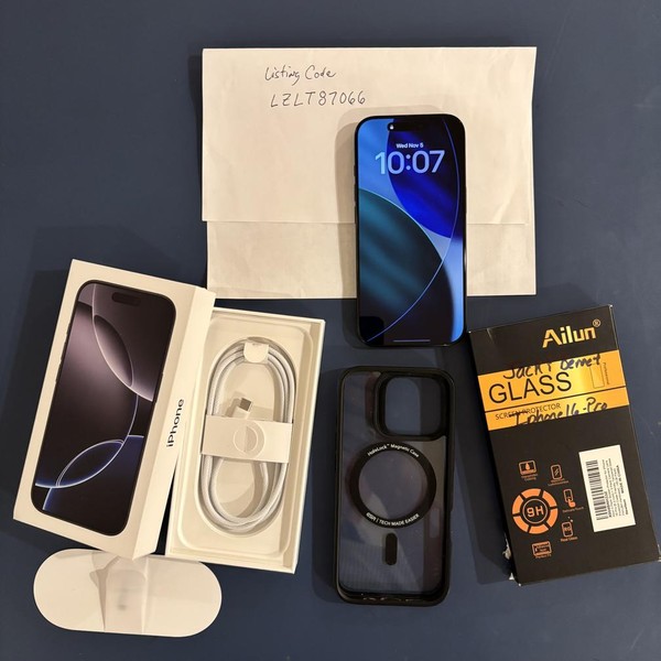 Apple iPhone 16 Pro - Unlocked, 128 GB, Black, A3083