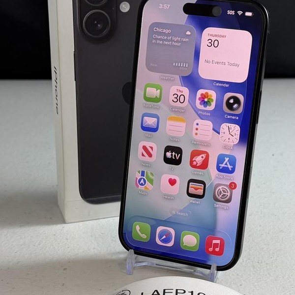 Apple iPhone 16 - Unlocked, 128 GB, Black, A3081