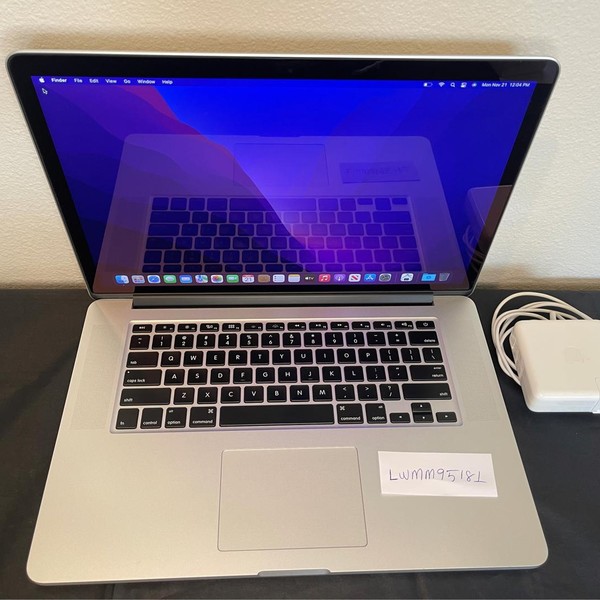 MacBook Pro 2015 (Retina) - 15 inch - 512 GB, Silver, 16 GB