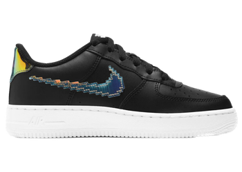 Nike Air Force 1 Low LV8 Digital Swoosh Black (GS) for sale