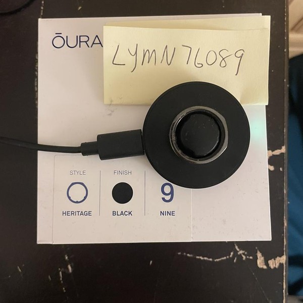 Oura Ring Gen 3 - Black, Size 9, Heritage