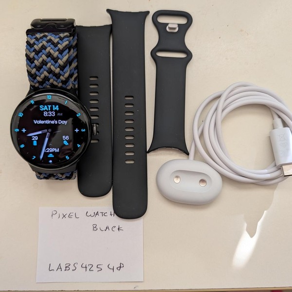 Google Pixel Watch 4 - Wi-Fi, Black, 45mm