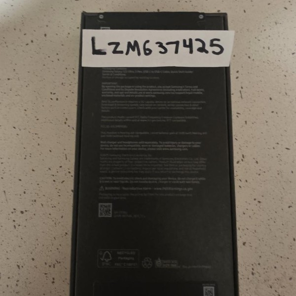 Samsung Galaxy S25 Ultra - Unlocked, 1 TB, Black, 12 GB, SM-S938U1