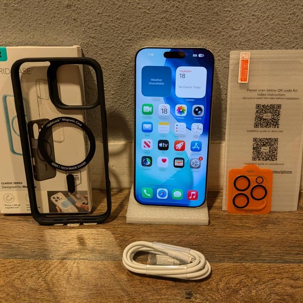 Apple iPhone 16 Pro Max - Unlocked, 512 GB, White, A3084
