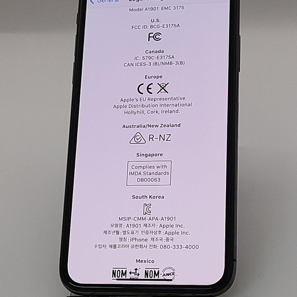 Apple iPhone X - Unlocked, 256 GB, Gray, A1901, GSM