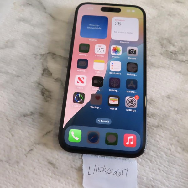 Apple iPhone 15 - Unlocked, 128 GB, Black, A2846