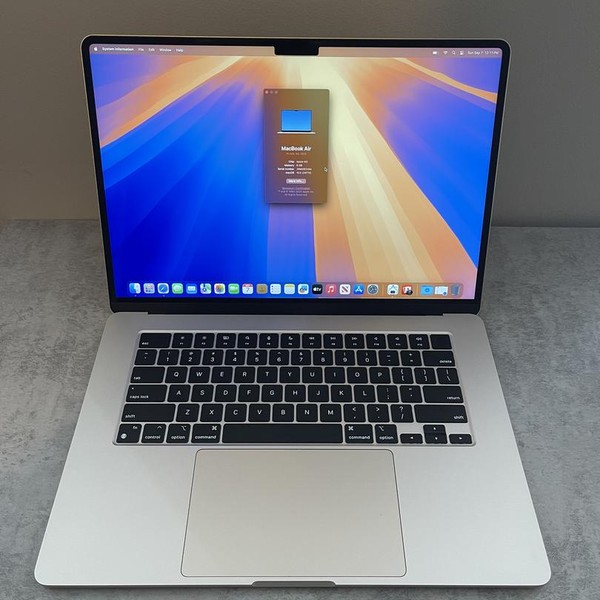 MacBook Air 2023 (M2) - 15 inch - 256 GB, Starlight, 8 GB, Apple M2