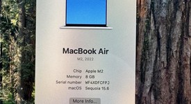 Good
													MacBook Air 2022 - 13" - Apple M2, Starlight, 256 GB, 8 GB, photo 2 of 8