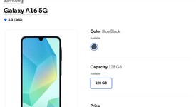 Good
													Samsung Galaxy A16 5G - Unlocked, Blueblack, 128 GB, 4 GB, photo 4 of 10