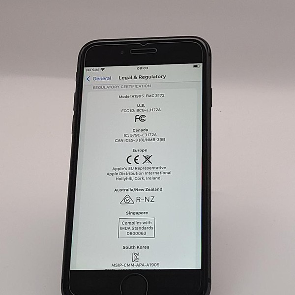 Apple iPhone 8 - Unlocked, 256 GB, Gray, A1905, GSM