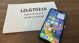 Good
													Apple iPhone X - Unlocked, Gray, 64 GB, A1865, photo 1 of 5