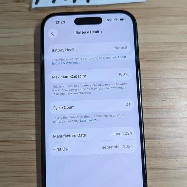Apple iPhone 15 - Unlocked, 128 GB, Black, A2846