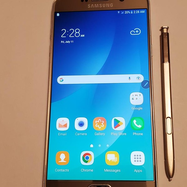 Samsung Galaxy Note 5 - Unlocked, 32 GB, Gold, SM-N9200