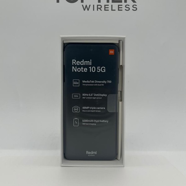 Xiaomi Redmi Note 10 5G - Unlocked Non-US, 128 GB, Gray, 8 GB