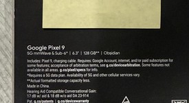 New
													Google Pixel 9 - Unlocked, Obsidian, 128 GB, 12 GB, G2YBB, photo 3 of 3