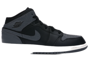 Jordan 1 Mid Black Dark Grey (GS) for sale