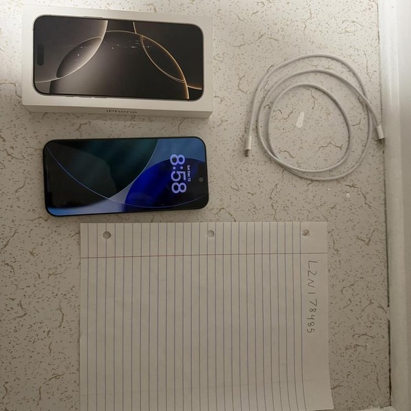 Apple iPhone 16 Pro Max - Unlocked, 256 GB, Natural, A3084