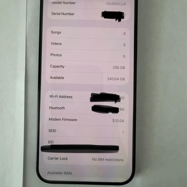 Apple iPhone 15 Pro Max - AT&T, 256 GB, Blue, A2849