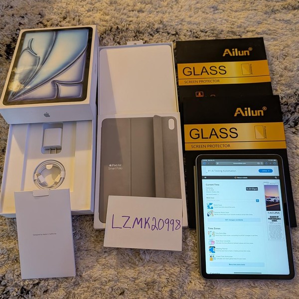 Apple iPad Air 11 inch (M3) 2025 - Wi-Fi, 128 GB, Blue, A3266