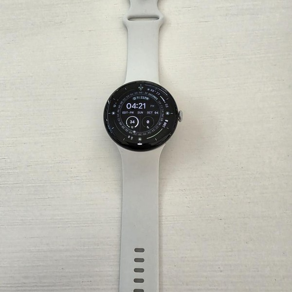 Google Pixel Watch 5 - Unlocked, Silver, 45mm, LTE