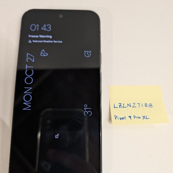 Google Pixel 9 Pro XL - Unlocked, 128 GB, Obsidian, 16 GB, GGX8B