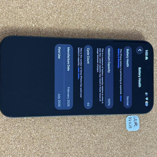 Apple iPhone 16e - Unlocked, 128 GB, Black, A3212