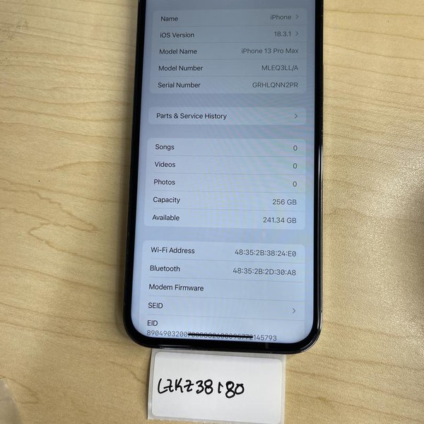 Apple iPhone 13 Pro Max - Unlocked, 256 GB, Sierra Blue, A2484