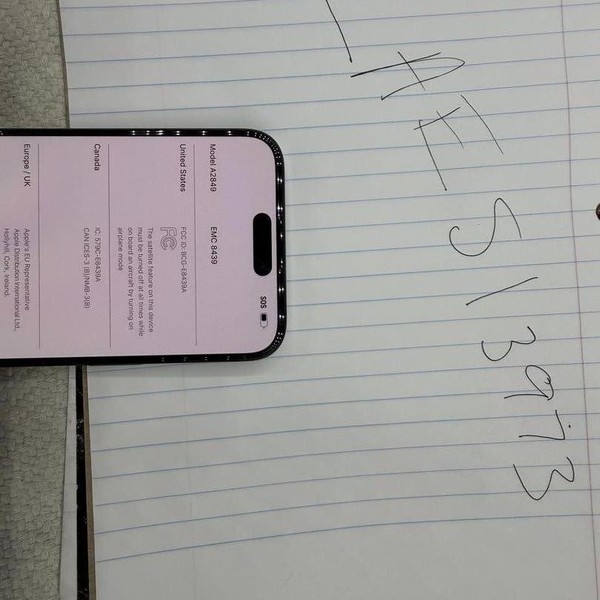 Apple iPhone 15 Pro Max - Unlocked, 256 GB, Black, A2849