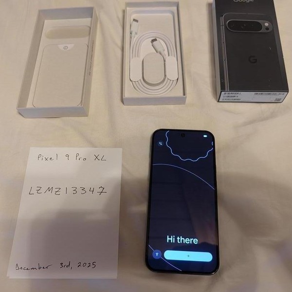 Google Pixel 9 Pro XL - Unlocked, 128 GB, Obsidian, 16 GB, GGX8B