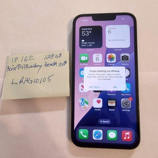 Apple iPhone 16e - Boost, 128 GB, Black, A3212