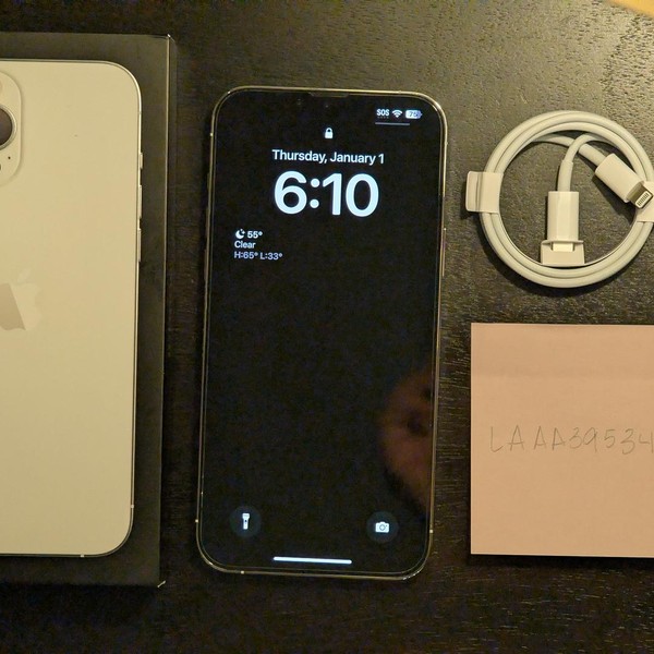 Apple iPhone 13 Pro Max - Unlocked, 128 GB, Silver, A2484